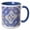 Blue/White, variant on 3drose, Tunis, Tunisia. Blue Decorative Tiles on a House Near the Tunis Souk., 11oz Two-tone Green Mug