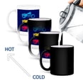 thumbnail image 4 of 3dRose, Motorcycle. Blue, yellow and red. Decor. Navy, 11oz Magic Transforming Mug, 4 of 8