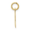 thumbnail image 2 of 14k Yellow Gold Small Block Design Letter R Initial Pendant, 2 of 3