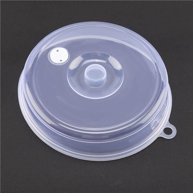 Inteprter Color transparente, cubierta transparente para alimentos para microondas, comidas multifuncionales y efectivas, comida efectiva Mostrada