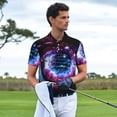 thumbnail image 3 of Fotbe v Camiseta Polo de Golf para Hombre con Estampado – Camisa Deportiva Transpirable con Cuello Abotonado-Large, 3 of 6