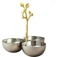 thumbnail image 3 of Elegance Heim Concept Golden Vine Hammered Triple Bowl, 3 of 8