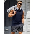thumbnail image 3 of Camiseta sin mangas MAGCOMSEN para hombre, UPF 50+, azul marino L, 3 of 7