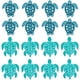 thumbnail image 1 of 16 parches de poliéster con apliques de animales de 2 estilos para planchar, bonitos parches de tortuga para coser, parche bordado de tortuga marina azul, 1 of 7