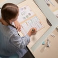 thumbnail image 4 of Cqxid Desktop Ornament Under $30 4 Set Of Student Desks Classroom Privacy Board Plastic Desk Partition Board, 4 of 7