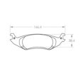 thumbnail image 2 of [1046.10]Performance Friction Z-Rated brake pads.FMSI(D1046)(old pfc #) Fits select: 2013-2020 RAM 1500, 2007-2012 DODGE RAM 1500, 2 of 3