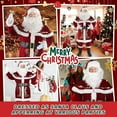 thumbnail image 5 of Alaiyaky Santa Claus Costume Adult Men, Luxury Santa Suit Santa Outfit Christmas Fancy Dress Men Xmas Plus Sized Christmas Party, 5 of 7