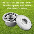 thumbnail image 4 of Aluminum line head 4 lines universal edge trimmer head aluminum grass trimmer head mower head brush cutter head for garden lawn patio Superma, 4 of 5