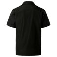 thumbnail image 4 of XDZJLR Men Shirt Spring And Summer Fashion And Leisure Dongfeng Pocket Button Lapel Short Sleeve Tops, 4 of 7