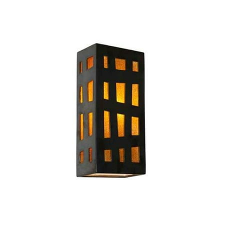 Refusion Rectangular Box Lantern Design Ceramic Wall Sconce - Walmart.com