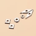 thumbnail image 6 of 18pcs Tungsten Carbide Cutters Inserts Set, Wood Lathe Turning Tool Replacement Cutter Accessories, 11mm Square, 11mm Square with Radius, 12mm Round, 8.9mm Round, 30x10mm & 28x10mm Diamond, 6 of 7