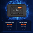 thumbnail image 6 of 48W Dual Switch Fast Charging PD Modified QC Car Mobile Phone Charger 12V24V Suitable for Car RV Bus Bus Ship, 6 of 8
