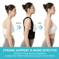 thumbnail image 3 of Corrector de postura SHAPERKY, soporte completo, negro, L, 3 of 7