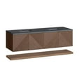 thumbnail image 2 of James Martin Vanities 72" Double Vanity, Chestnut w/ 3 CM Charcoal Soapstone Top, 2 of 6