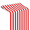 Red-50' Long X 16" Wide, variant on Black Striped Table Runner Roll 25' Long X 16" Wide Party Tabletop Decoration