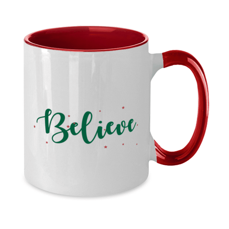 Believe Christmas Tumbler, Inspirational & Positive Christmas Quotes Red Mug  Gift Ideas – Gia Roma