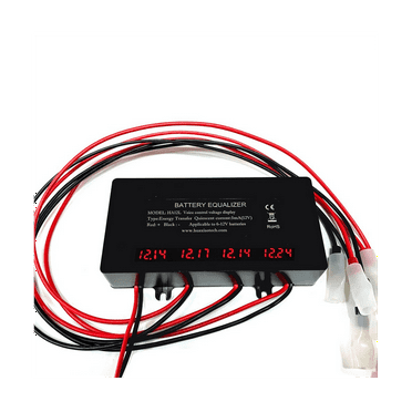 HA12L LED Display Battery Balancer for 4 x 12V Battery Balancer 4S Active Voltage Lead-Acid Li-Ion LiFePO4 Batteries