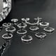 thumbnail image 4 of Anillo pequeño abierto de moda nuevo y simple para mujer, estilo moderno, combinable, de alta calidad, ligero, de lujo, anillo para dedo índice, nicho, 4 of 5