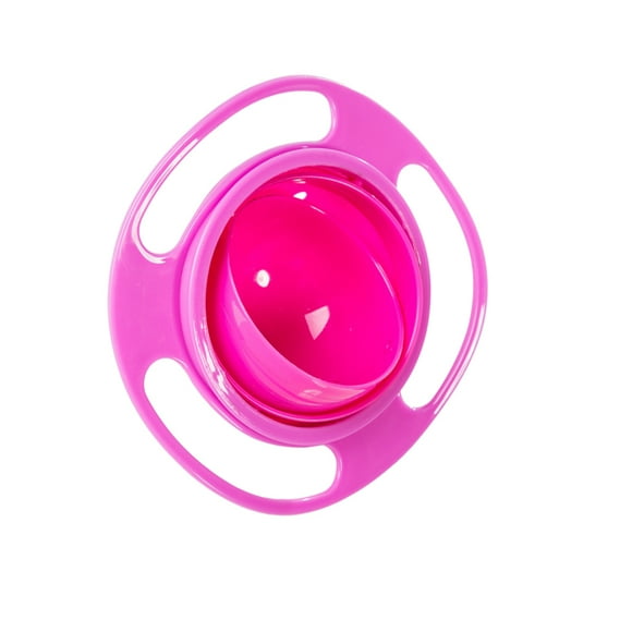 Advancent Tazón giroscópico Universal, PP no tóxico, hecho, inodoro y resistente a impactos, fácil de limpiar, tazón giroscópico para bebé Mostrada Rojo