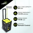 thumbnail image 3 of Tennis Ball Cannon Portable Tennis Ball Machine (Only Weighs 22lbs) - Dual Motor for Top Spin and Backspin, 50+ Balls, Max 45MPH, 4+ Hours Play with Rechargeable Lithium Battery, 3 of 8