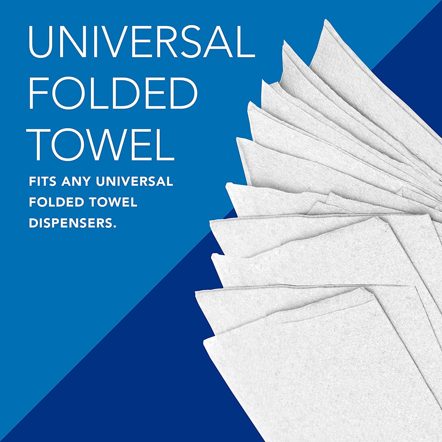 Universal Multifold Paper Towels, Bulk (58091), Absorbency Pockets, White, 9.2"x9.4" Towel, Compressed, Compact Case (250 Sheets/Pack, 12 Packs/Case, 3,000 Sheet Total)