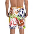 thumbnail image 3 of Bixox Men's Balls printed lightweight casual shorts, soft sleep shorts with pockets., 3 of 7