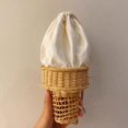 thumbnail image 1 of bolso de mano tejido de paja para chicas de verano, cesta pequeña de ratán para mujer, bolso tejido hecho a man pya, bolso de mano, Baoblaze Bolso de paja, 1 of 7
