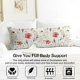thumbnail image 3 of Floral Body Pillow Cover – Soft & Breathable, Hidden Zipper, 20"x54", Vintage Wildflower & Botanical Print with Butterflies & Bees – Gift for Side Sleepers, Pregnancy, Farmhouse Decor, 3 of 7