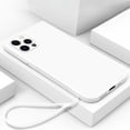 thumbnail image 3 of Funda de teléfono de vidrio templado líquido cuadrado de lujo para iPhone 16 15 14 13 12 11 Pro XS max XR SE X Plus Funda con correa linda ultrafina, 3 of 5