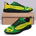 thumbnail image 4 of Men Women Jamaican Shoes Unisex Adult Running Shoes Breathable Casual Sport Tennis Sneakers Black Size 9, 4 of 5