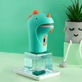 thumbnail image 4 of Dispensador de jabón espumoso sin contacto para niños, lindo dinosaurio, dispensador de jabón de manos de espuma inteligente para encimera de baño,, 4 of 5