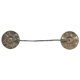 thumbnail image 4 of Instrumento de percusión 2.6in / 6.5cm Hecho a Mano Meditación Tibetana Tingsha Cymbal Bell con Budista los Ocho Símbolos Auspiciosos Tomshoo Instrumento de percusión, 4 of 6