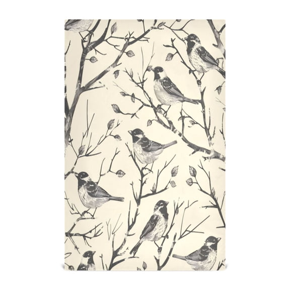 Kitchen Towel 28x18 Inches x1，Plate Towel, Decorative Towel, Napkin, Tea Towel Tea Towels For Kitchen Dish Cloths & Dish Towels Twig Bird