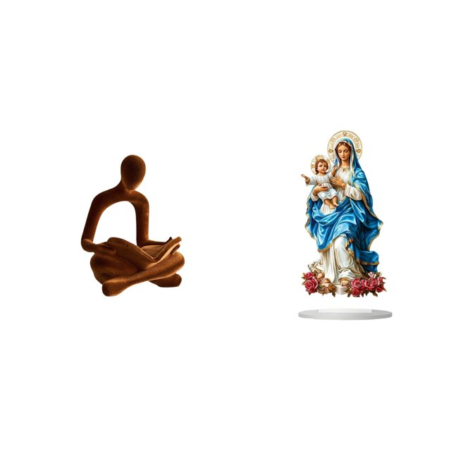 Figura Decorativa De Pensador Abstracto, Adorno De Escritorio Versátil, Pieza única De Arte Acrílico, Ideal Para Regalar O Como Decoración De Mesa, Hogar, Boda, Oficina, Bar O Cualquier