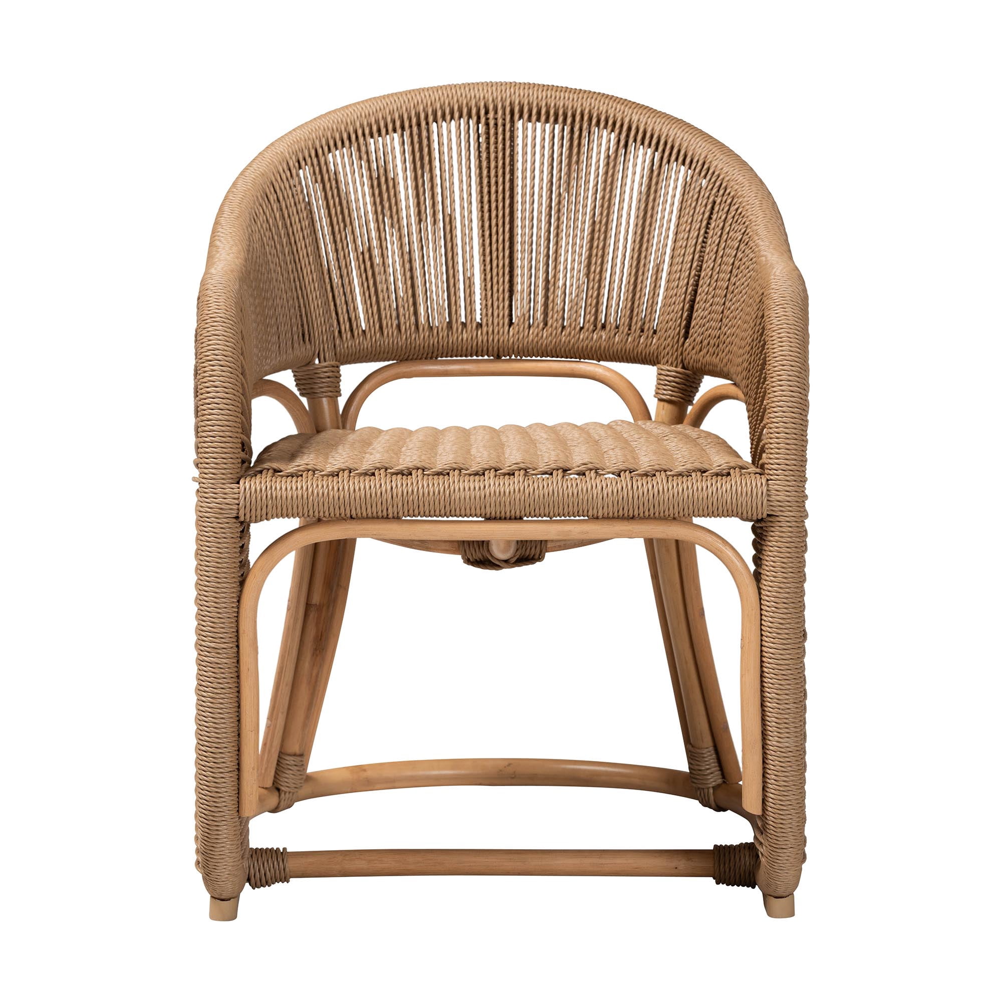 bali & pari Isra Boho Armchair, Natural Brown