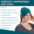 thumbnail image 4 of Aculief Headache and Migraine Relief Hat - Cold Packs, Relaxation  - Teal, 4 of 7