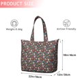 thumbnail image 4 of Colorful Floral Skull Pattern Travel Tote Bags for Women Carry On,Large Weekender Bags for Women Travel,Multi Functional Duffle Bag for Work,Shopping,Sports, 4 of 5