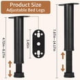 thumbnail image 2 of Patas de soporte ajustables para cama Storify 20-36 cm, 8 piezas, 2 of 7