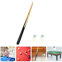 Short Pool Cue Stick - 18‘’ Billiard Rod with Irish Linen Wrap (2-Pack House Cues for Bars/Game Rooms - Hardwood Shaft)