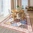 thumbnail image 2 of Wellber Boho Area Rug Wellber Moroccan Rugs Washable Carpet for Bedroom Living Room Home Decor,6'x9',Coffee, 2 of 7