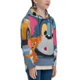thumbnail image 3 of Tom And Jerry Kids Pullover Hoodies 3d Print Hooded Sweatshirt With Packet For Boys Girls, 3 of 8