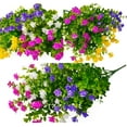 thumbnail image 4 of Artificial Flowers Lifelike No Fade UV Resistant Fake Plastic Flowers Faux Plants for Hanging Planters Outside Porch Window Box Wedding Home Décor - Indoor/Outdoor Use, 4 of 5
