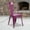 Purple, variant on Emma + Oliver Commercial Grade Mint Green Metal Indoor-Outdoor Stackable Chair