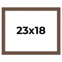 23x18 Frame Brown Farmhouse Solid Wood Picture Frame Width 1.5 Inches | Interior Frame Depth 0.5