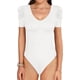 thumbnail image 2 of Xishao Body para mujer con cuello en V profundo y manga corta abombada, ajuste entallado, blusa casual elegante Xishao ropa, 2 of 2