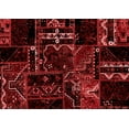 thumbnail image 1 of Ahgly Company Machine Washable Indoor Rectangle Patchwork Red Transitional Area Rugs, 4' x 6', 1 of 1