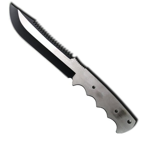 Hunting Knife Blade Blank 009 - 9Cr18MoV Stainless Steel - 12" OAL