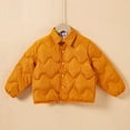 thumbnail image 4 of KyCheLot Winter Jacket for Girls Button Lapel Neck Long Sleeve Jackets Comfy Thermal Windproof Outerwear, 4 of 8