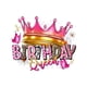 thumbnail image 2 of Birthday Queen Cartoon Printed T-Shirt - Casual Crew Neck, Cotton, Spring/Summer, Regular Length, Knit Fabric, 180 g/m2, 2 of 7