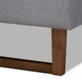 thumbnail image 4 of Baxton Studio Liliya Mid-Century Wood and Fabric Queen Platform Bed - Light Gray, 4 of 7